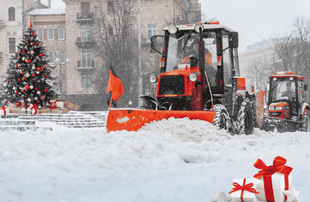 commercial snow plowing in toronto